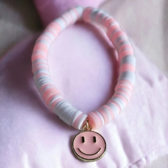 Smiley Face Charm Bracelet - Picture 1 of 3